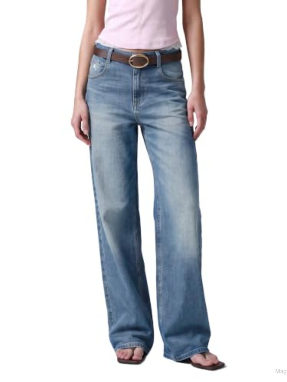 Miss Sixty Women's Mid Rise Straight Leg Cotton Stretch Denim Jeans